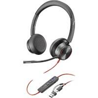 poly Blackwire Verkabelt Headset Kopfbügel USB-C, USB mit Geräuschunterdrückung und Mikrofon Stereo 8225