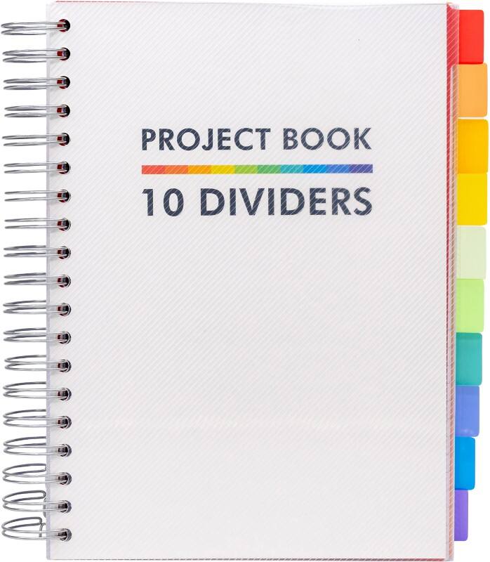 Pukka Basic Notizbuch DIN B5 Liniert Doppeldraht Seitlich gebunden Kunststoff Hardback Weiß Nicht gelocht  400 Seiten 400 Blatt