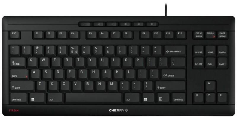 CHERRY TKL Kabelgebundene Tastatur QWERTZ Schwarz