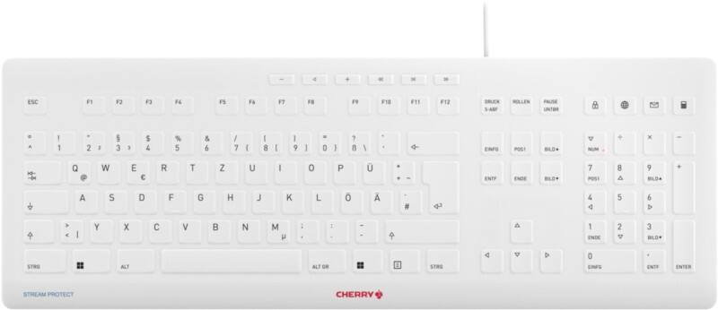 CHERRY Kabelgebundene Tastatur QWERTZ Grau