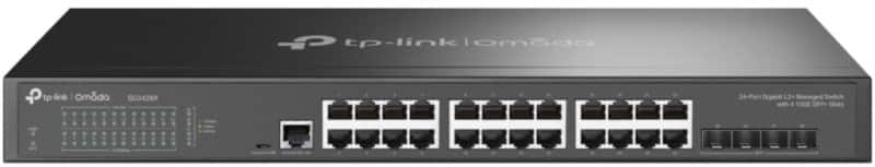 TP-LINK Omada 24-Port Gigabit L2+ Managed Switch mit 4 10GE SFP+ Steckplätzen