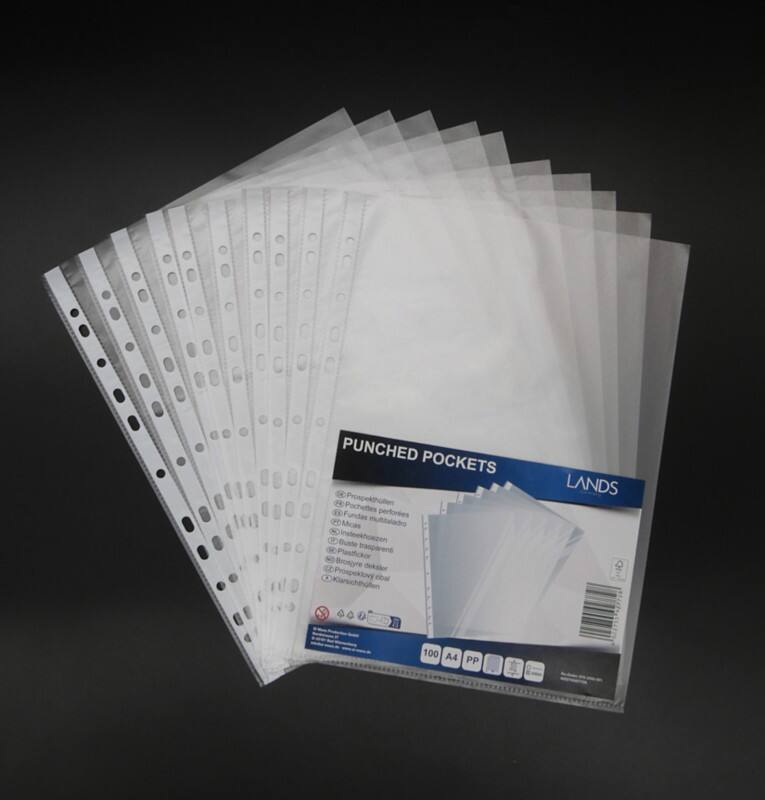 Klarsichthüllen A4 Texturiert Transparent 50 Mikron PP (Polypropylen) 100 Stück