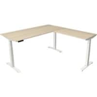 Kerkmann Elektronisch Höhenverstellbar Sitz-Stehschreibtisch Ahorn T-Fuß 1.800 (B) x 1.800 (T) x 1.290 (H) mm Metall, Holz