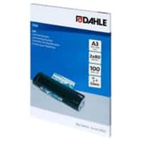 Dahle Laminierfolien DIN A3 Glänzend 80 Mikron (2 × 80) Transparent 100 Stück