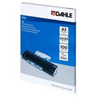 Dahle Laminierfolien DIN A3 Glänzend 125 Mikron (2 x 125) Transparent 100 Stück