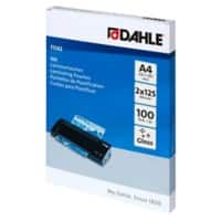 Dahle Laminierfolien DIN A4 Glänzend 125 Mikron (2 x 125) Transparent 100 Stück