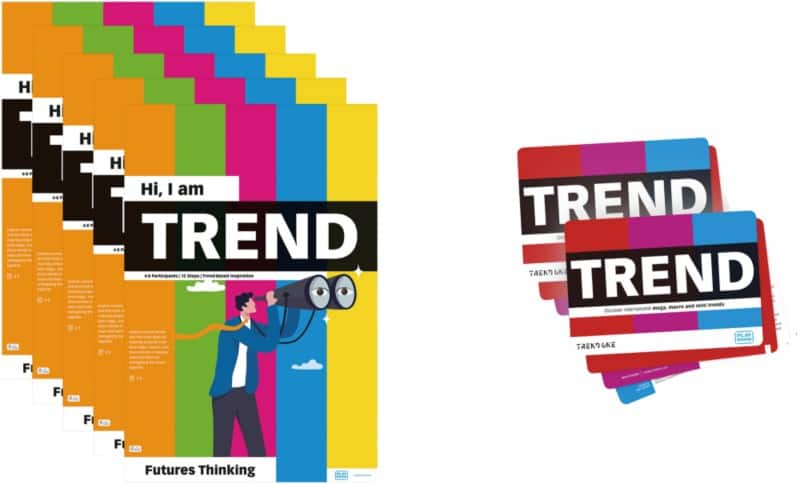 PLAYROOM Moderationsbox Papier 205 (B) x 155 (T) x 700 (H) mm Färbig sortiert