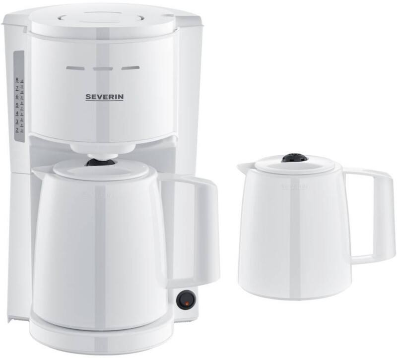SEVERIN KA 9309 Kaffeemaschine 1 L Kunststoff Weiß