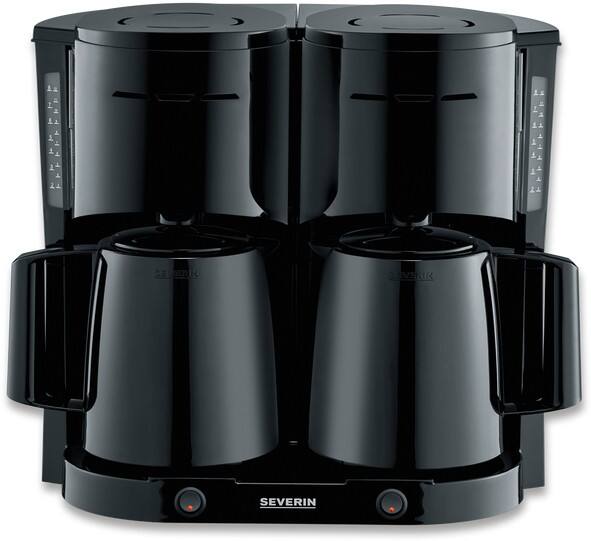 SEVERIN Duo Filterkaffeemaschine KA 9315 1 L Schwarz