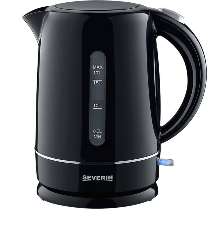SEVERIN Elektrischer Wasserkocher 1.7 L Kunststoff Schwarz