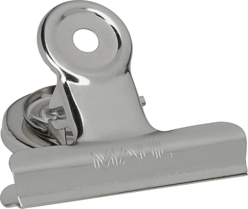 Maul Briefklemmer Metall 15 mm Silber Magnetisch 2 Stück