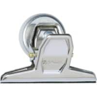 Maul Büroklemmer Metall 20 mm Silber Magnetisch 3 Stück
