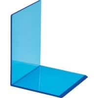 Maul Buchstützen Acryl Blau 10 x 10 x 13 cm 2 Stück