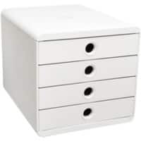 Exacompta AutentiK Schubladenbox Kunststoff Weiß 4 Schübe 27,8 x 34,7 x 26,7 cm A4+