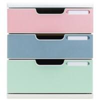 Exacompta AutentiK Schubladenbox Kunststoff Weiß 3 Schübe 28,8 x 35 x 32 cm A4+