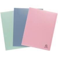 Exacompta AutentiK Präsentationsmappe 40 Hüllen DIN A4 Farbig sortiert 3 Stück