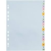 Exacompta Forever Alphabetisches Register A4 Farbig sortiert 20 Stück Karton 11 Löcher 2621E