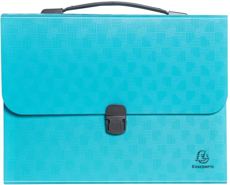 Exacompta Pop'N Co Ordnungsmappe A4 PP (Polypropylen) Blanko Cyan 55699E