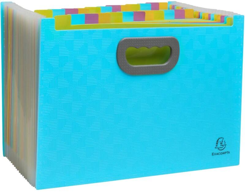 Exacompta Pop'N Co Ordnungsmappe A4 PP (Polypropylen) Blanko Cyan 55199E