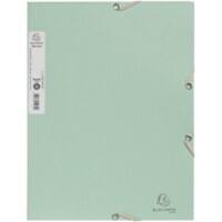 Exacompta AutentiK 3 Dreiflügelmappe A4 Salbeigrün Karton 400 g/m²
