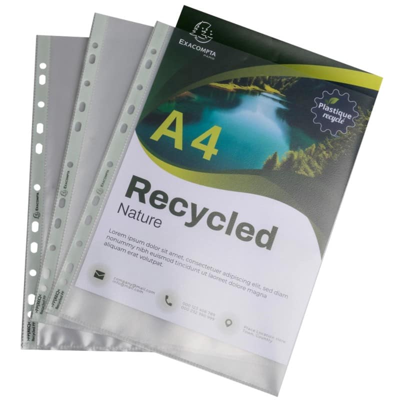 Exacompta Forever Klarsichthüllen  Transparent 11 Löcher 5350E 25 Stück