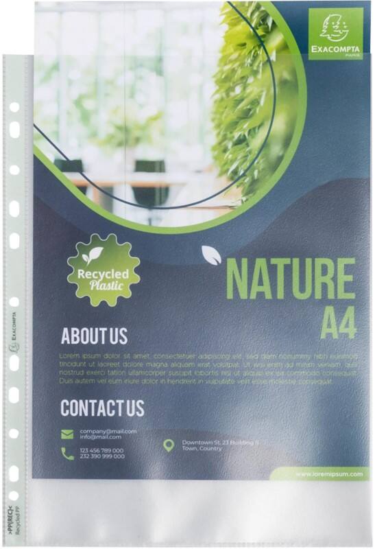 Exacompta Forever Klarsichthüllen  Transparent 11 Löcher 5330E 50 Stück