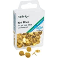 WEDO Reißnägel Metall Gelb100 Stück