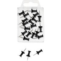 WEDO Stecknadeln Metall Schwarz 20 Stück