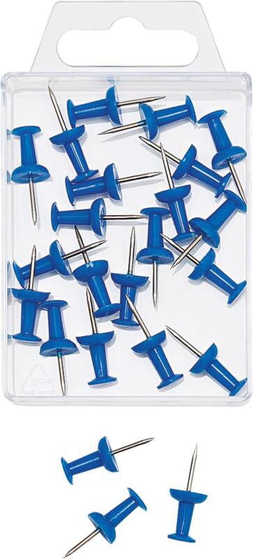 WEDO Stecknadeln Metall Blau 20 Stück