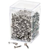 WEDO Musterbeutelklammer Metall 86 mm Silber 500 Stück