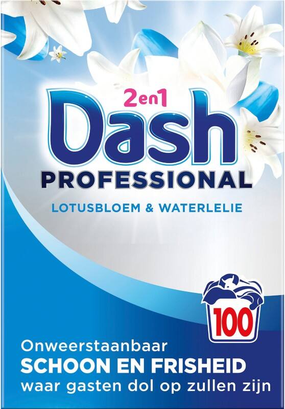 Dash Professional 2 In 1 Lotusblume und Seerose Waschpulver 5,5 kg