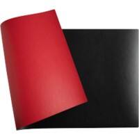 Exacompta Home Office Schreibunterlage PU (Polyurethan) Rot, Schwarz 40 x 80 cm