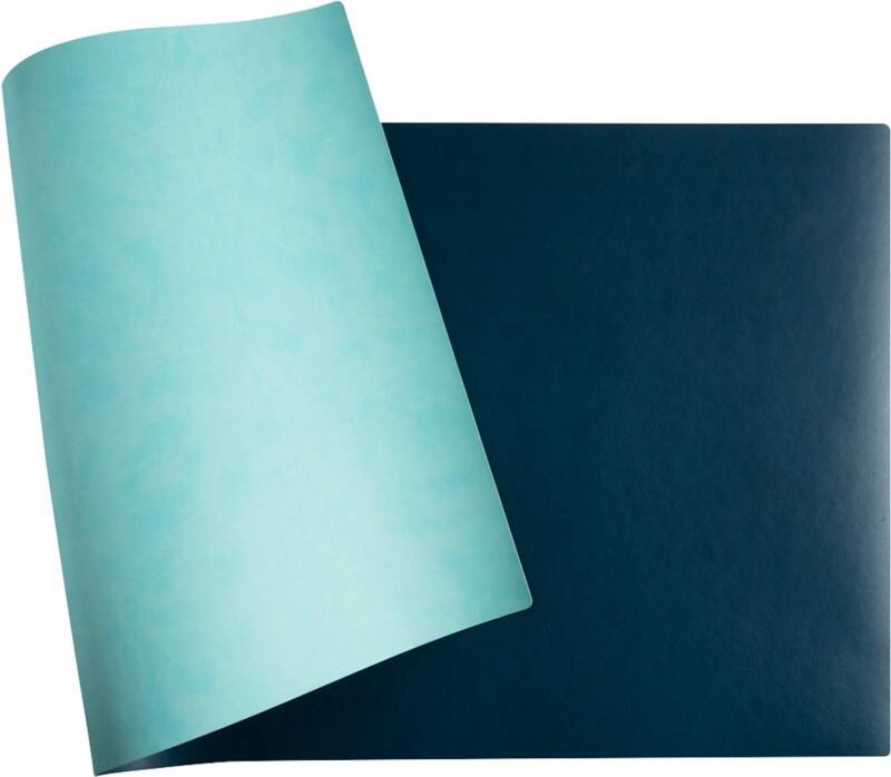 Exacompta Home Office Schreibunterlage PU (Polyurethan) Blau, Tropisch 40 x 80 cm