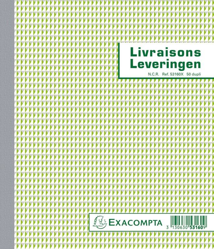 Exacompta Lieferrechnungsbuch 53160X Niederländischer und französischer Text Doppelt 10 Stück