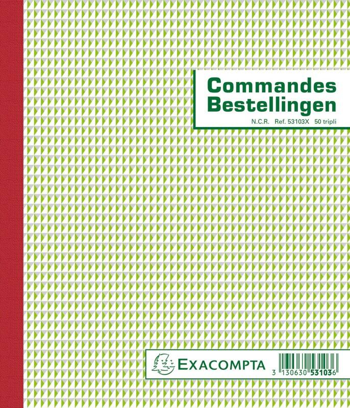Exacompta Lieferrechnungsbuch 53103X Niederländischer & französischer Text Dreifach 5 Stück