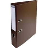 Exacompta Leuchtende Farben Breit Ordner A4 70 mm Braun 2 Ringe 53746E Pappkarton, PU (Polyurethan), PVC (Polyvinylchlorid) 10 Stück