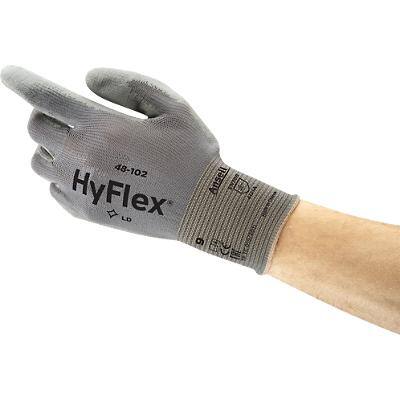 HyFlex Wiederverwendbare Arbeitshandschuhe Nylon, PU (Polyurethan) Größe 7 Grau 12 Paar à 2 Handschuhe