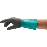 AlphaTec Wiederverwendbare Schutzhandschuhe Nitril, Nylon Größe 8 Grau, Türkis 6 Paar à 2 Handschuhe