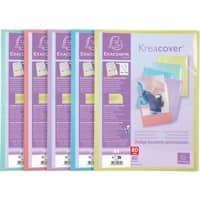 Exacompta Kreacover Pastel Präsentationsmappe 40 Taschen A4 Farbig sortiert 10 Stück
