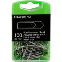 Exacompta Büroklammern Silber 14746E 5,7 (B) x 2,2 (T) x 9 (H) cm 1000 Stück