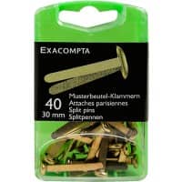 Exacompta Musterbeutelklammer Gold Nicht Haftend 14748E 5,7 (B) x 2,2 (T) x 9 (H) cm 200 Stück