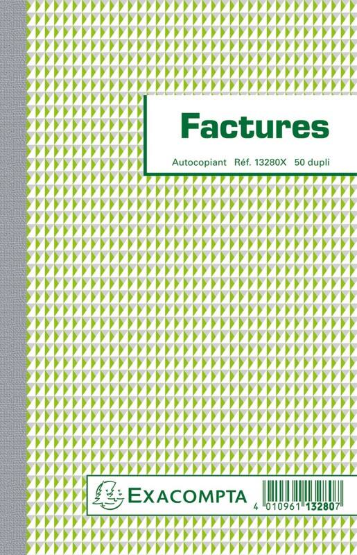Exacompta Rechnungsbuch 13280X Französischer Text Doppelt 10 Stück