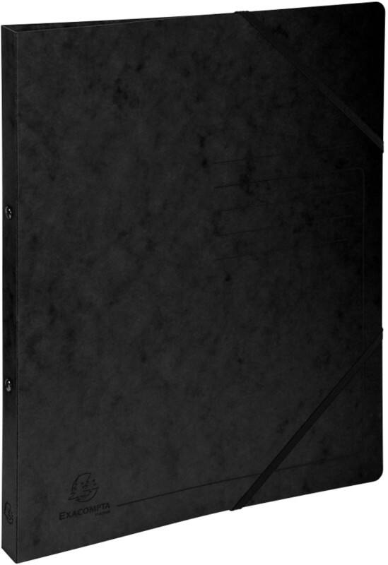 Exacompta Genuine Premium Pressspankarton 15 mm Ringbuch Pressspankarton A4 2-Ring Schwarz 542551E 10 Stück