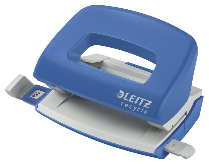 Leitz NeXXt Recycle 2 Löcher Locher Kunststoff, Metall 10 Blatt 50100035 Blau A4