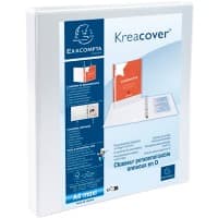 Exacompta KreaCover 16 mm Ringbuch PP (Polypropylen) A4+ 2-Ring Weiß 54940E 10 Stück