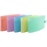 Exacompta Chromaline Pastel 30 mm Ringbuch PP (Polypropylen) 2-Ring Farbig sortiert 52170E 10 Stück