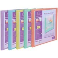 Exacompta KreaCover Pastel 15 mm Ringbuch PP (Polypropylen) A4 2-Ring Farbig sortiert 54279E 20 Stück