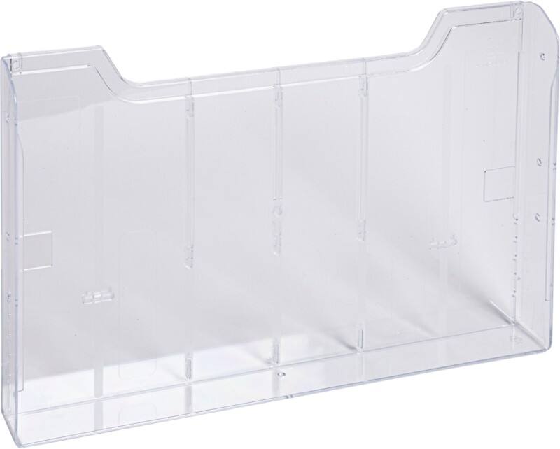 Exacompta Office Prospektständer Transparent 63858D 32,7 x 3,6 x 21,3 cm 63858D 10 Stück