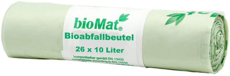 PAPSTAR BioMat Abfallsäcke  Grün Mater-Bi 26 Rollen