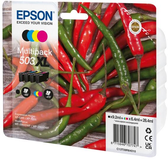 Epson 503XL Original Tintenpatrone C13T09R64010 Schwarz, Cyan, Magenta, Gelb